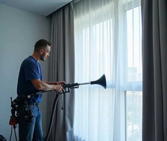 Professional residential curtain cleaning process equipment Matty Curtain Cleaning botany-nsw