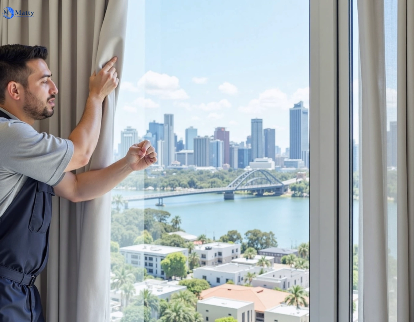 Professional curtain steam cleaning service botany-nsw QLD by Matty Curtain Cleaning